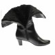Cizme lungi dama din piele naturala, cu fermoar, negre, IMBLANITE - MVS33 Cizme lungi dama din piele naturala, cu fermoar, negre, IMBLANITE - MVS33