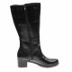 Cizme lungi dama din piele naturala, cu fermoar, negre, IMBLANITE - MVS6 Cizme lungi dama din piele naturala, cu fermoar, negre, IMBLANITE - MVS6