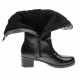 Cizme lungi dama din piele naturala, cu fermoar, negre, IMBLANITE - MVS6 Cizme lungi dama din piele naturala, cu fermoar, negre, IMBLANITE - MVS6