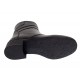 Ghete dama casual imblanite din piele naturala cu fermoar MVS707N