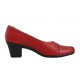 Pantofi dama comozi si eleganti din piele naturala Rosu - MVS72R