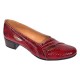Pantofi dama din piele naturala Rosu Croco Lac - MVSP1RCR