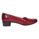 Pantofi dama din piele naturala Rosu Croco Lac - MVSP1RCR