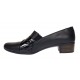 Pantofi dama comozi casual din piele naturala negru croco P27CRN