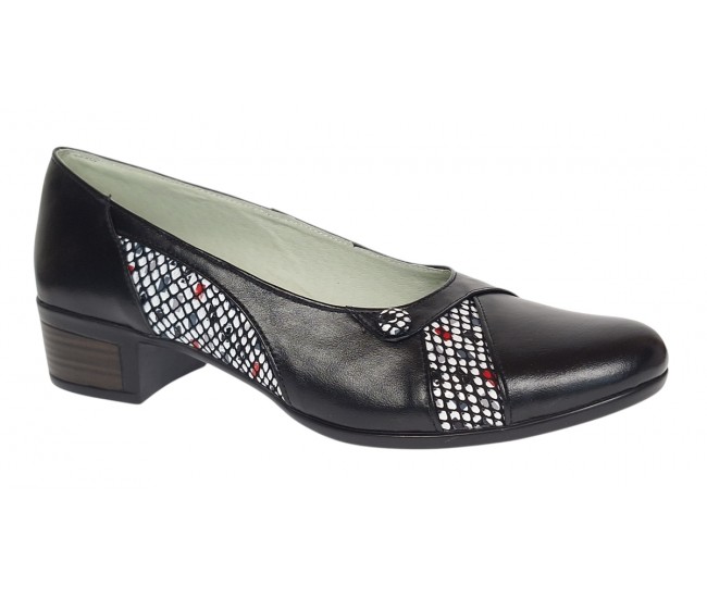 Pantofi dama comozi casual din piele naturala negru color P28XN
