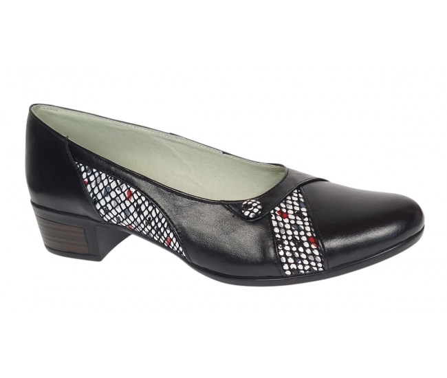 Pantofi dama comozi casual din piele naturala negru color P28XN