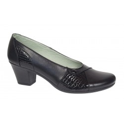 Pantofi dama casual din piele naturala negru croco P33CRN Pantofi dama casual din piele naturala negru croco P33CRN