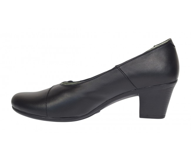 Pantofi dama casual din piele naturala negru color P33XN