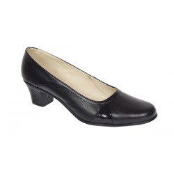 Pantofi dama eleganti din piele naturala Negru Box - MVSP34N