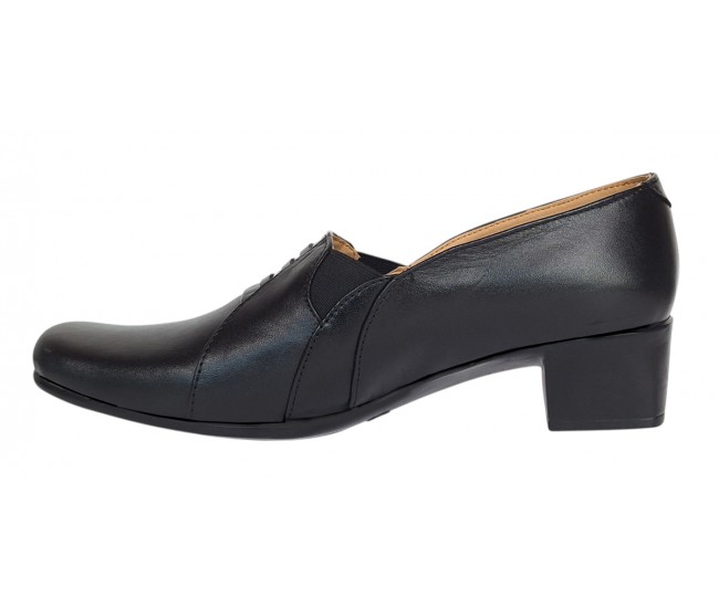 Pantofi dama casual din piele naturala de culoare neagra MVSP4N