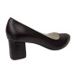 Pantofi dama eleganti din piele naturala box cu toc de 5 cm - Model Negru NA100NP