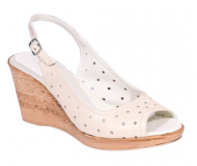 Sandale dama din piele naturala Bej cu bareta NA177BEJ