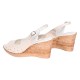 Sandale dama din piele naturala Bej cu bareta NA177BEJ