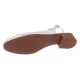 Pantofi dama casual din piele naturala Alb Box cu varf Lacuit NA252ALB