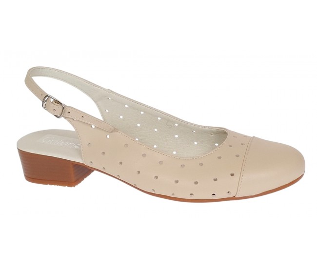 Pantofi dama casual din piele naturala Bej Box - NA252BP