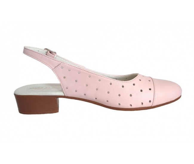 Pantofi dama casual din piele naturala Nud - NA252NUDP