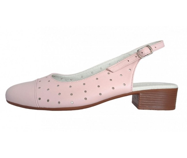 Pantofi dama casual din piele naturala Nud - NA252NUDP