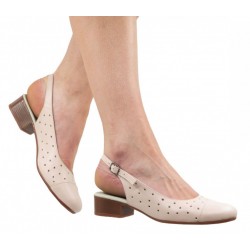 Pantofi dama casual din piele naturala Nud - NA252NUDP Pantofi dama casual din piele naturala Nud - NA252NUDP