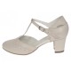 Pantofi dama eleganti decupati din piele naturală Bej Box Gama premium NA50BEJ