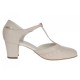 Pantofi dama eleganti decupati din piele naturală Bej Box Gama premium NA50BEJ