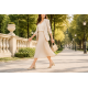 Pantofi damă bej din piele naturală, cu toc gros și barete elegante – Bej Box cu Bej Lac NA50BLP