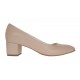 Pantofi eleganti dama din piele naturala Nude Box, toc 5 cm - NA73NUDE
