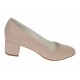Pantofi eleganti dama din piele naturala Nude Box, toc 5 cm - NA73NUDE