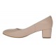 Pantofi eleganti dama din piele naturala Nude Box, toc 5 cm - NA73NUDE
