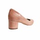 Pantofi eleganti dama, roz cu sclipici, din piele naturala box, toc 5 cm - NA74ROZ2