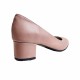 Pantofi eleganti dama, roz, din piele naturala box, toc 5 cm - NA74ROZ4