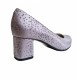 Pantofi eleganti dama, violet, din piele naturala box, toc 5 cm - NA74VIOLET