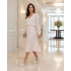 Pantofi dama albi eleganti, decupati din piele naturala, toc 9cm NAA11APL