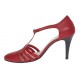 Pantofi dama decupati din piele naturala - Stiletto Rosu NAA11R