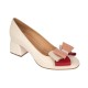 Pantofi dama office din piele naturala bleu - NAB1BEJ