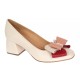 Pantofi dama office din piele naturala bleu - NAB1BEJ