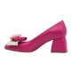 Pantofi dama office din piele naturala fucsia - NAB1FUCSIA