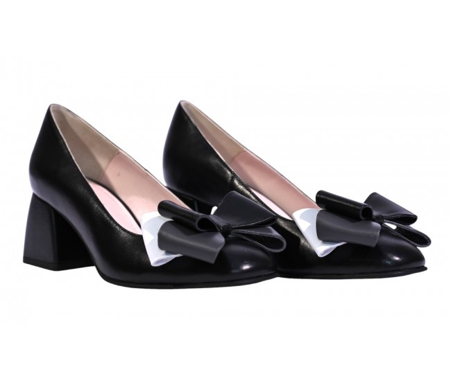 Pantofi dama office din piele naturala negri Aine NAB1NEGRU