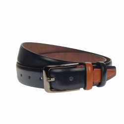 Curea barbati, casual-eleganta, din piele ecologica, latime 3.5 cm, bleumarin - NB006 Curea barbati, casual-eleganta, din piele ecologica, latime 3.5 cm, bleumarin - NB006