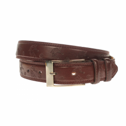 Curea barbati, casual-eleganta, din piele ecologica, latime 3.5 cm, maro - NB017 Curea barbati, casual-eleganta, din piele ecologica, latime 3.5 cm, maro - NB017