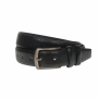 Curea barbati, casual-eleganta, din piele ecologica, latime 3.5 cm, negru - NB025