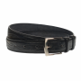 Curea barbati, casual-eleganta, din piele ecologica, latime 3.5 cm, negru - NB027
