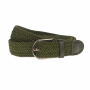 Curea barbati elastica, casual, latime 3.5 cm, verde inchis  - NB035