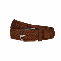 Curea barbati elastica, casual, latime 3.5 cm,  maro coniac - NB038 Curea barbati elastica, casual, latime 3.5 cm,  maro coniac - NB038