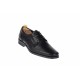 Pantofi barbati eleganti din piele naturala de culoare neagra NIC03NS