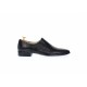 Pantofi barbati eleganti din piele naturala, Negru cu elastic, NIC142NEL