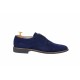Pantofi barbati casual din piele naturala intoarsa bleumarin NIC184BLMVEL