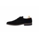 Pantofi barbati casual, eleganti din piele naturala intoarsa neagra NIC184ANV