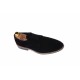 Pantofi barbati casual, eleganti din piele naturala intoarsa neagra NIC184ANV