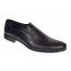 Pantofi barbati eleganti din piele naturala fara siret Negru - NIC211NEL