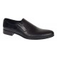 Pantofi barbati eleganti din piele naturala fara siret Negru - NIC211NEL